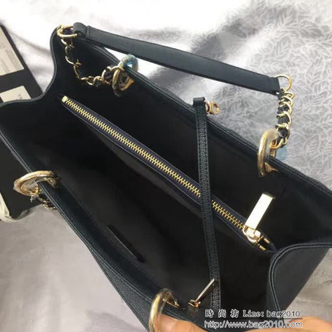 香奈兒CHANEL 50995 經典系列 魚子醬牛皮方形風格雙鏈條包 DSC1955